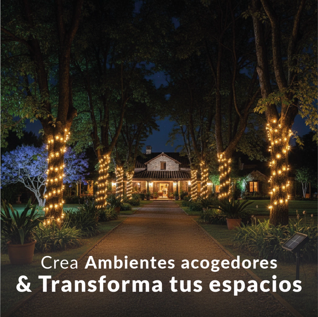 Guirnaldas Solares - 50 Leds (9 Metros)