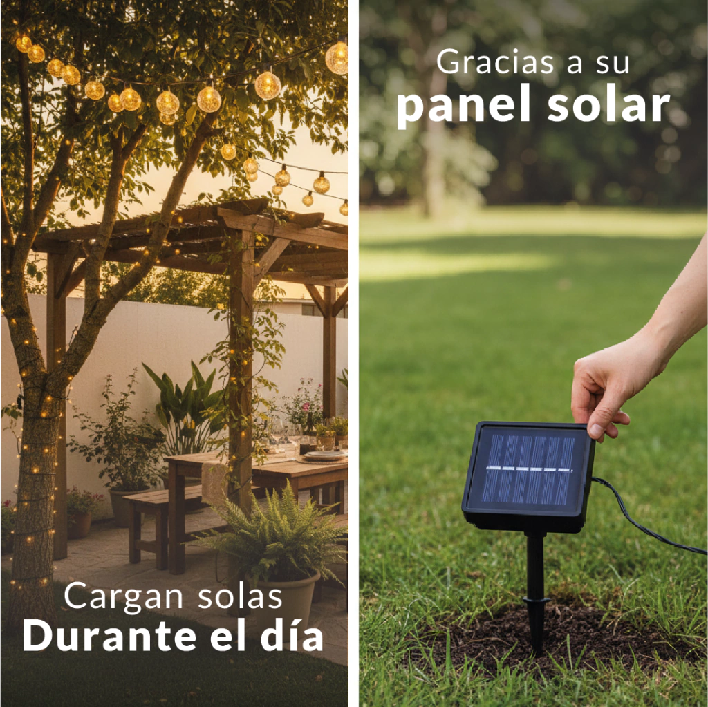 Guirnaldas Solares - 50 Leds (9 Metros)