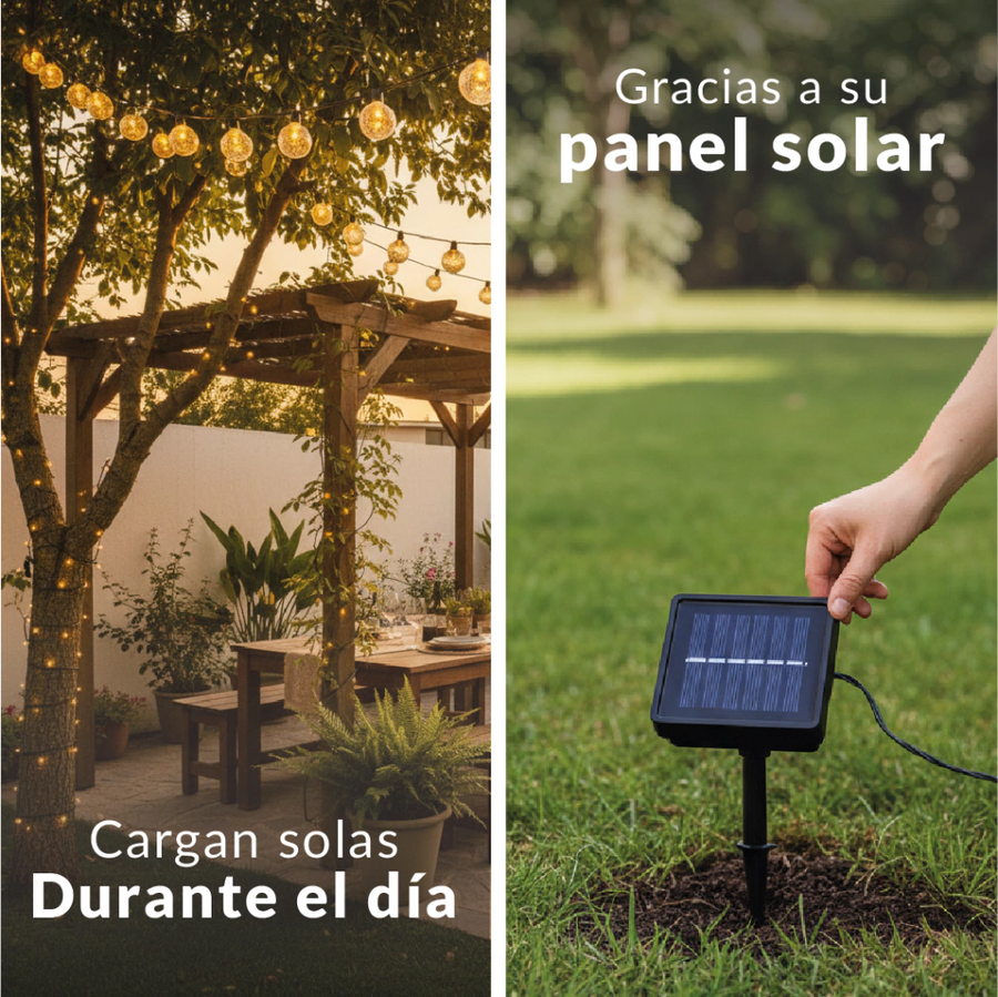 Guirnaldas Solares - 50 Leds (9 Metros)