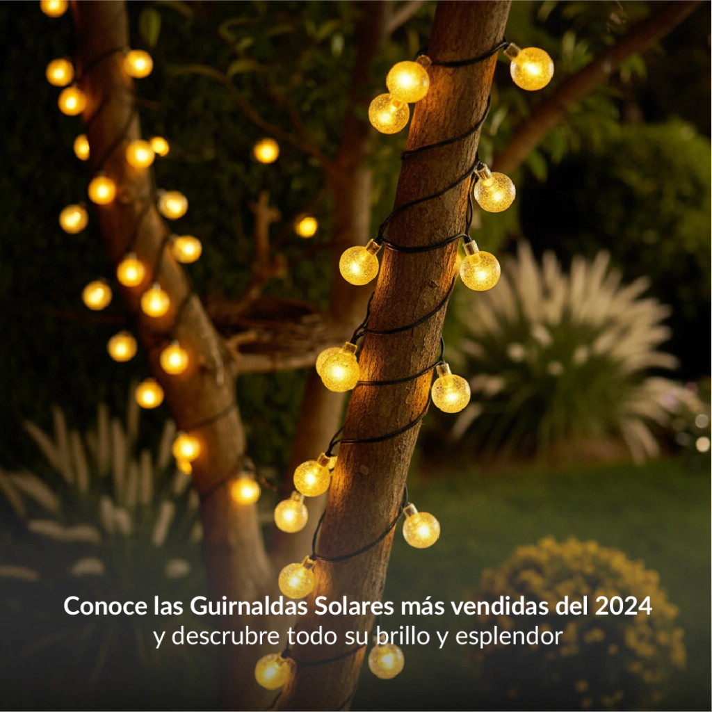 Guirnaldas Solares - 50 Leds (9 Metros)